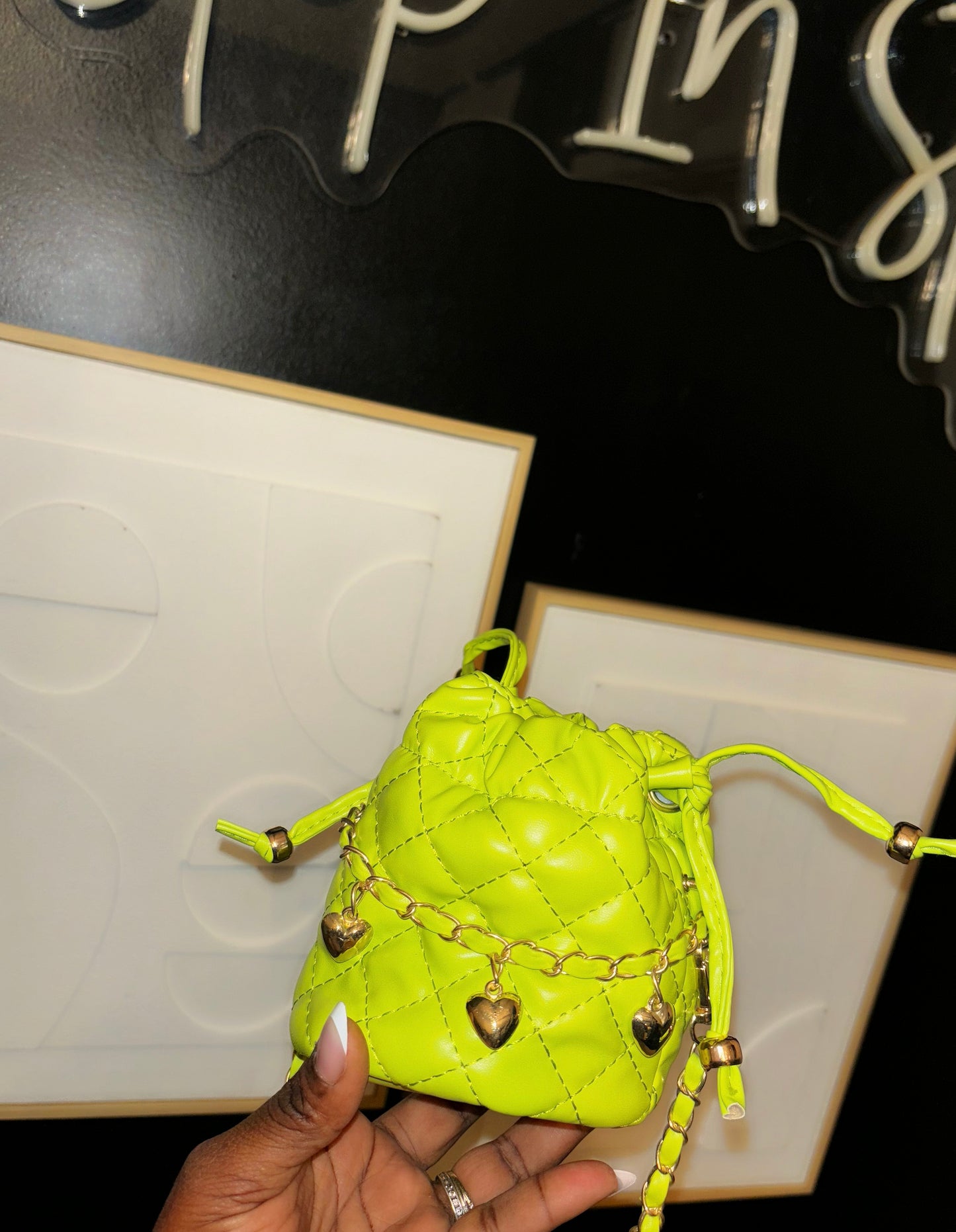 Mini Bucket bags 🩷💚🤍