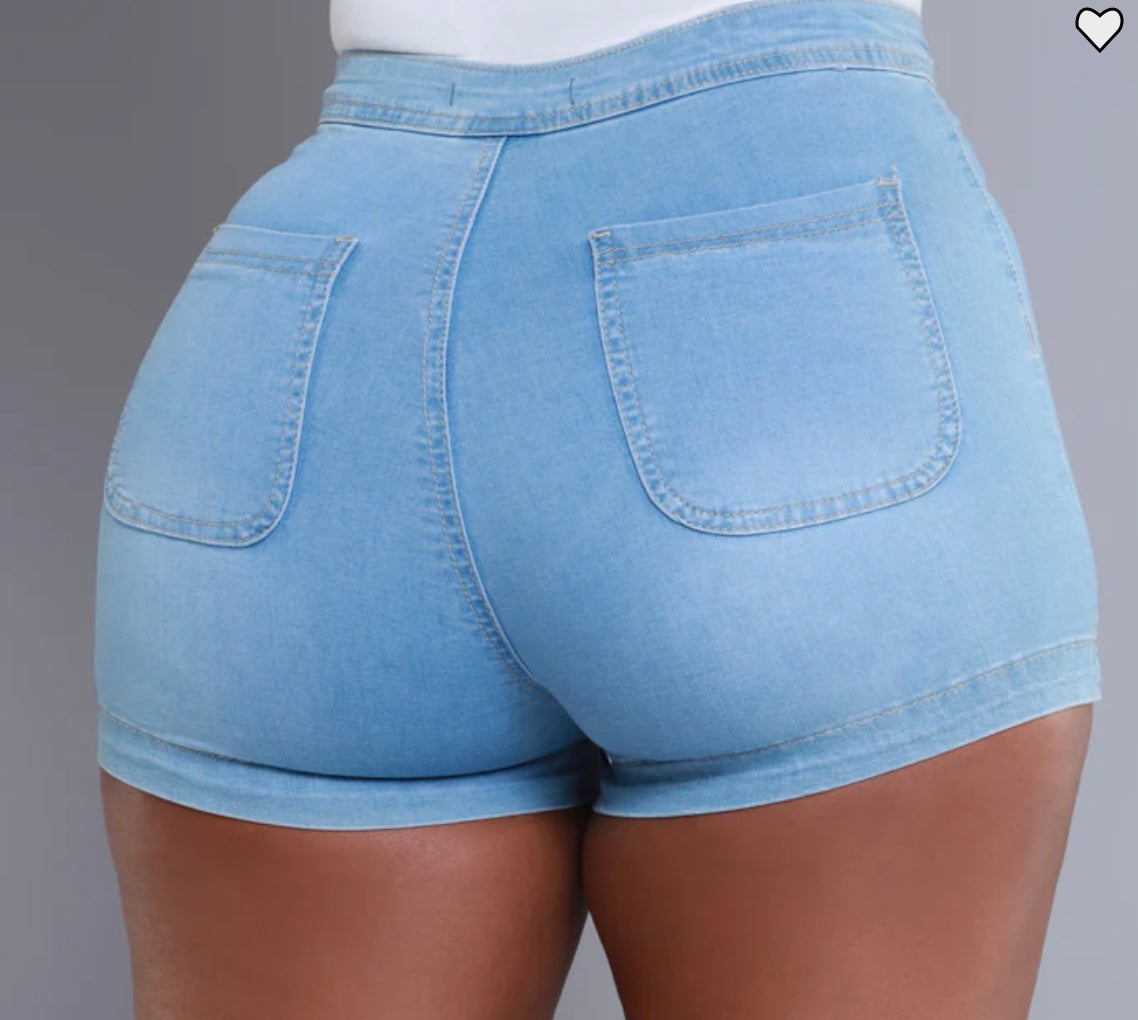 Super Stretchy Denim Shorts