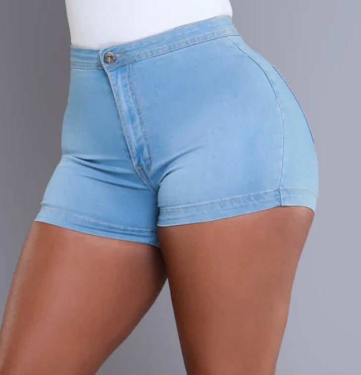 Super Stretchy Denim Shorts