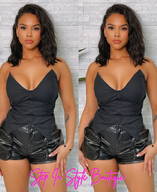 Criss Cross Corset Top